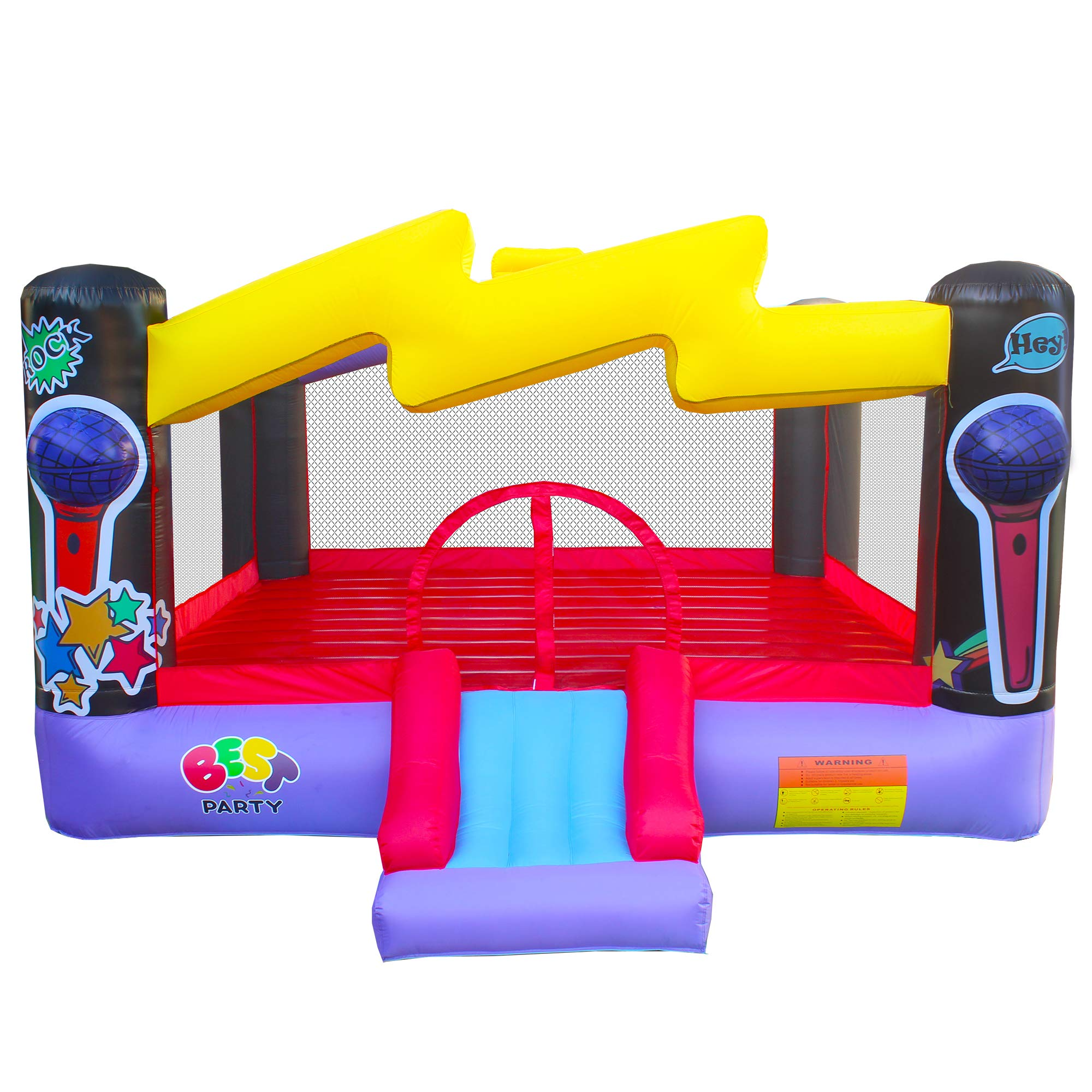 Pop star bounce house shop with slide