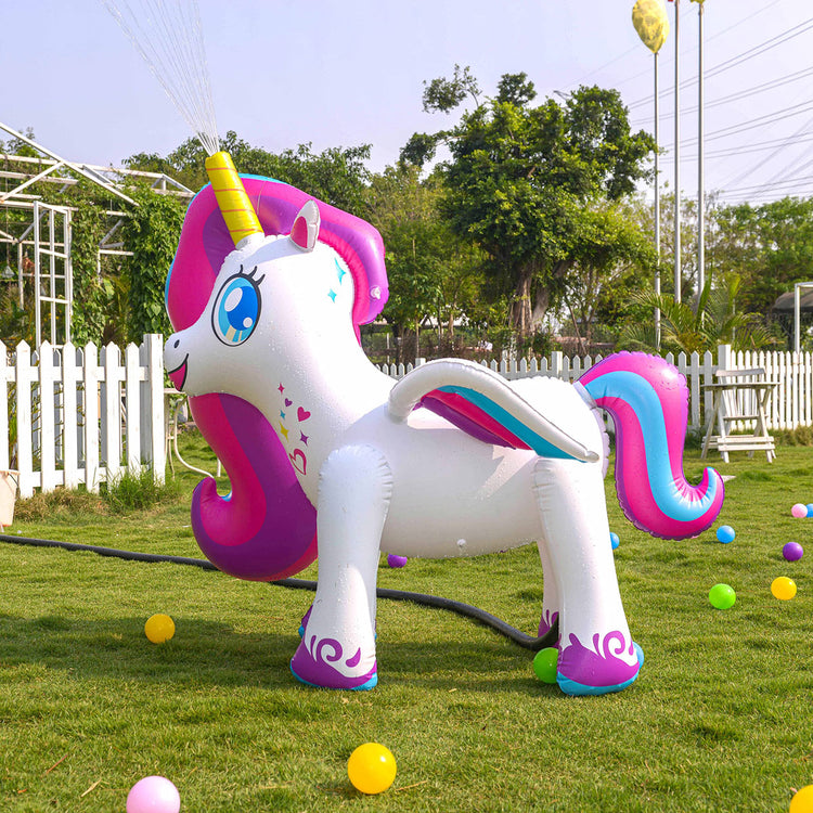 BESTPARTY Inflatable Unicorn Yard Sprinkler.