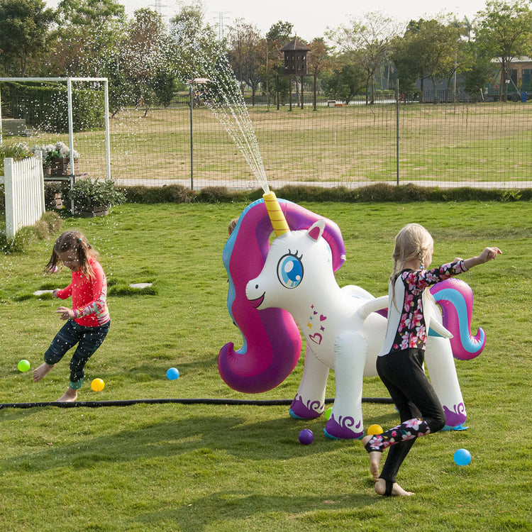 BESTPARTY Inflatable Unicorn Yard Sprinkler.